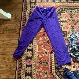 Pretty royal purple scrub pants